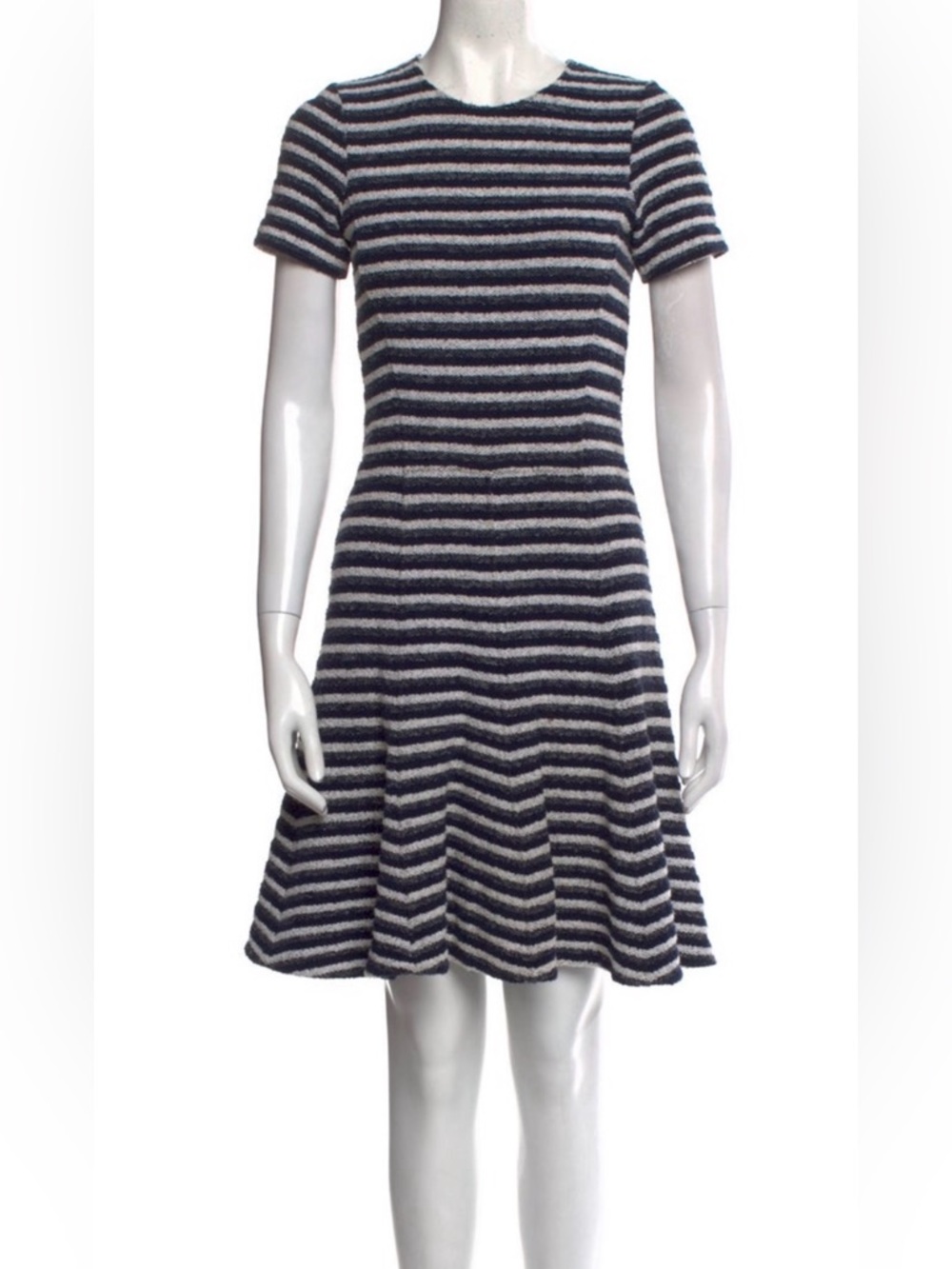 Theory Striped A-line dress in size 12 - NAVY